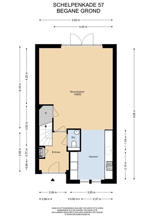 Floorplan - Schelpenkade 57, 2313 ZZ Leiden